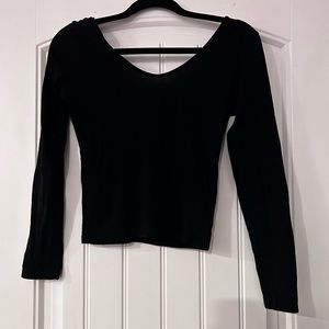 Express long sleeve crop top